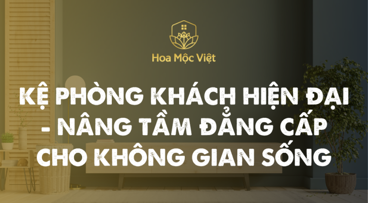 kệ phòng khách hiện đại