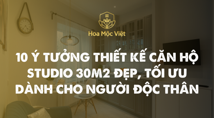 thiết kế căn hộ studio 30m2